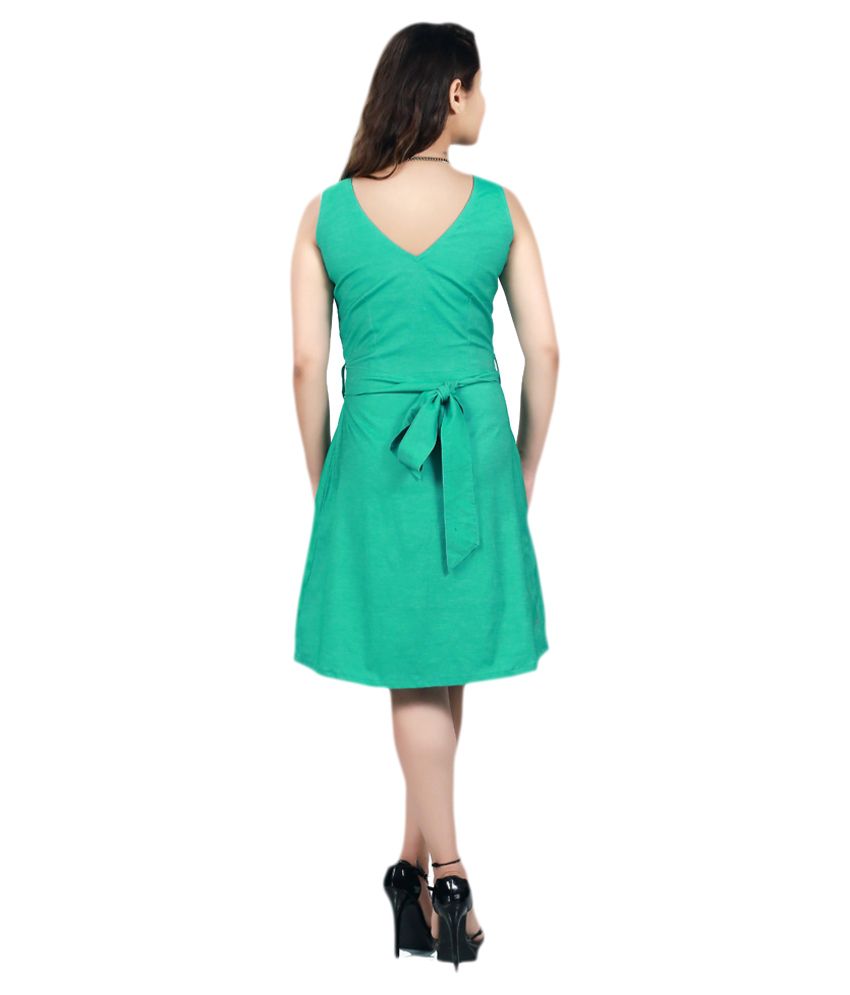 Lady Stark Green Cotton Dresses - Buy Lady Stark Green Cotton Dresses ...