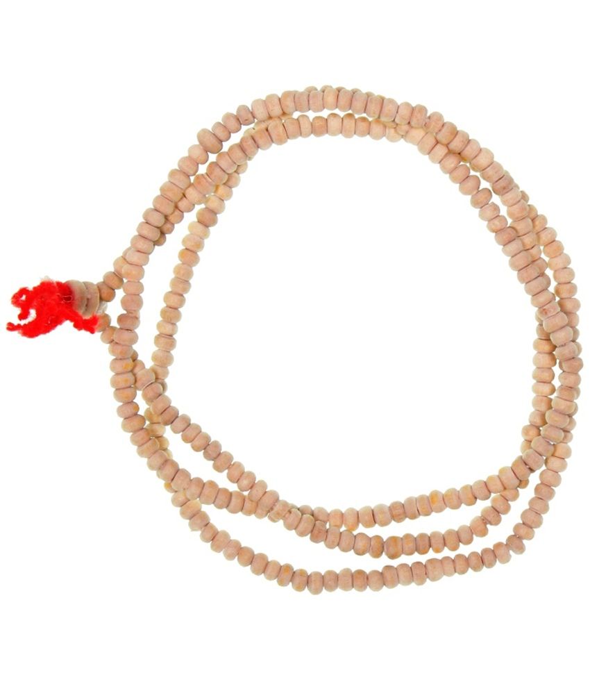     			Jaipur Gems Beige Wooden Tulsi Mala