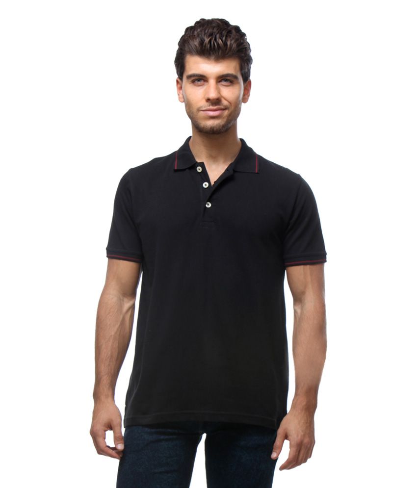 black polo t shirt for men