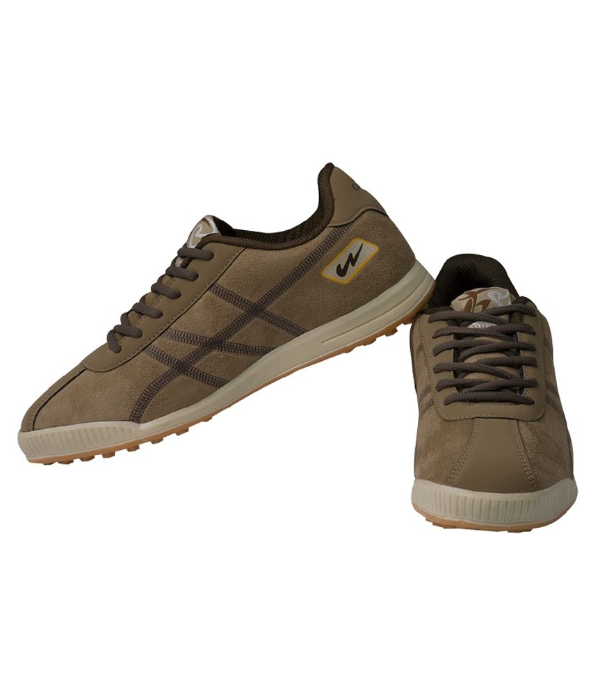 campus discovery beige running shoes