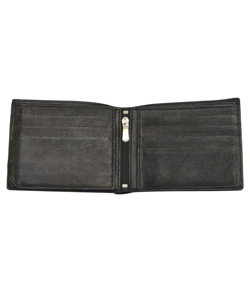 Calvadoss Black Leather Wallet: Buy Online at Low Price in India - Snapdeal