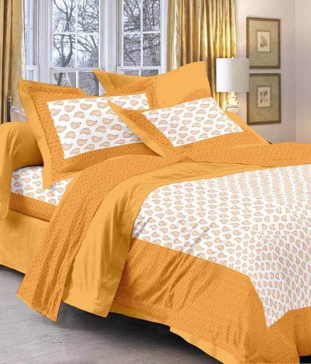     			Frion Kandy Cotton 1 Bedsheet with 2 Pillow Covers ( x )