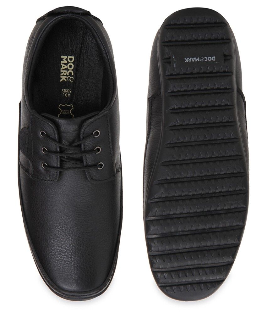 Doc &amp; Mark Black Formal Shoes Price in India Buy Doc