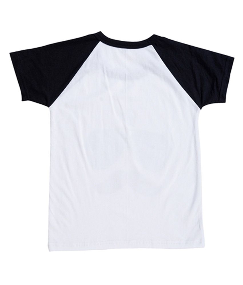 Be 13 White Black Half Sleeves T Shirt For Boys Buy Be 13 White Black Half Sleeves T Shirt For Boys Online At Low Price Snapdeal