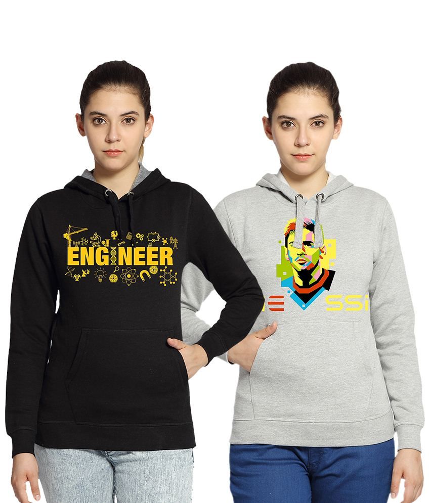 Buy Adro Pack Of 2 Black Gray Engineer Messi Football Printed Hooded Sweatshirts Online At Best Prices In India Snapdeal Pay tribute to messi with this juniors' adidas hoodie. snapdeal