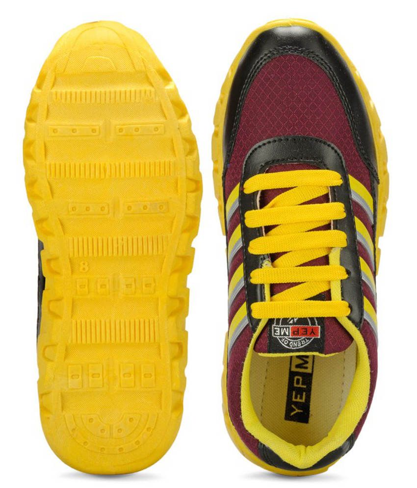 yellow sports shoes men