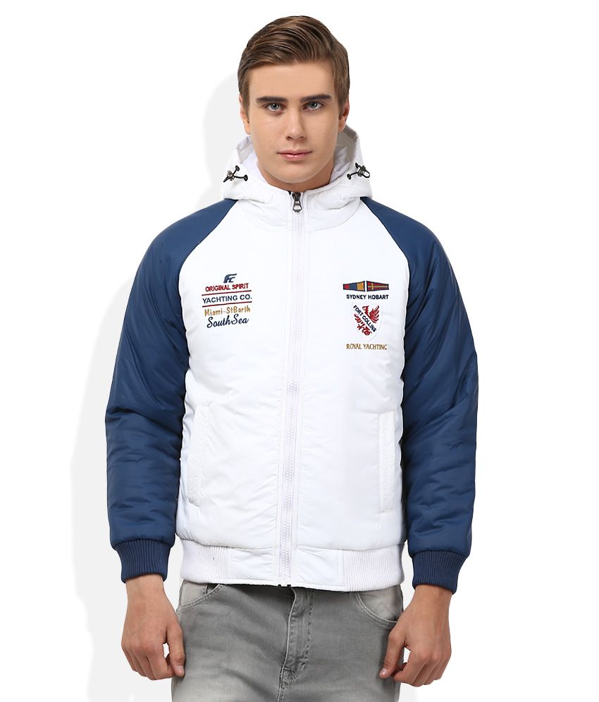 Fort Collins White Casual Jacket - Buy 