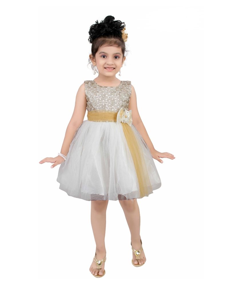 short frock white colour