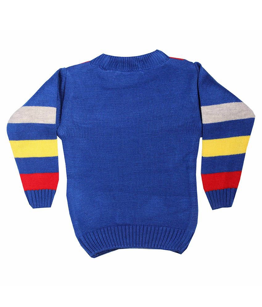 Yash Garments Blue Acrylic Sweaters For Boys - Buy Yash Garments Blue ...