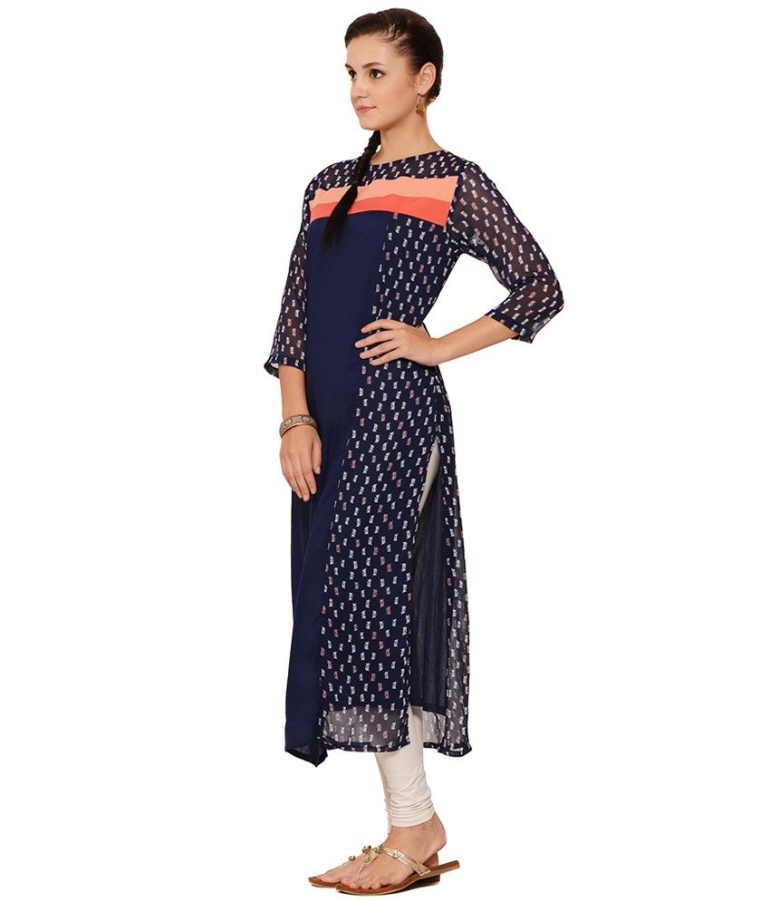 chiffon ki frock design