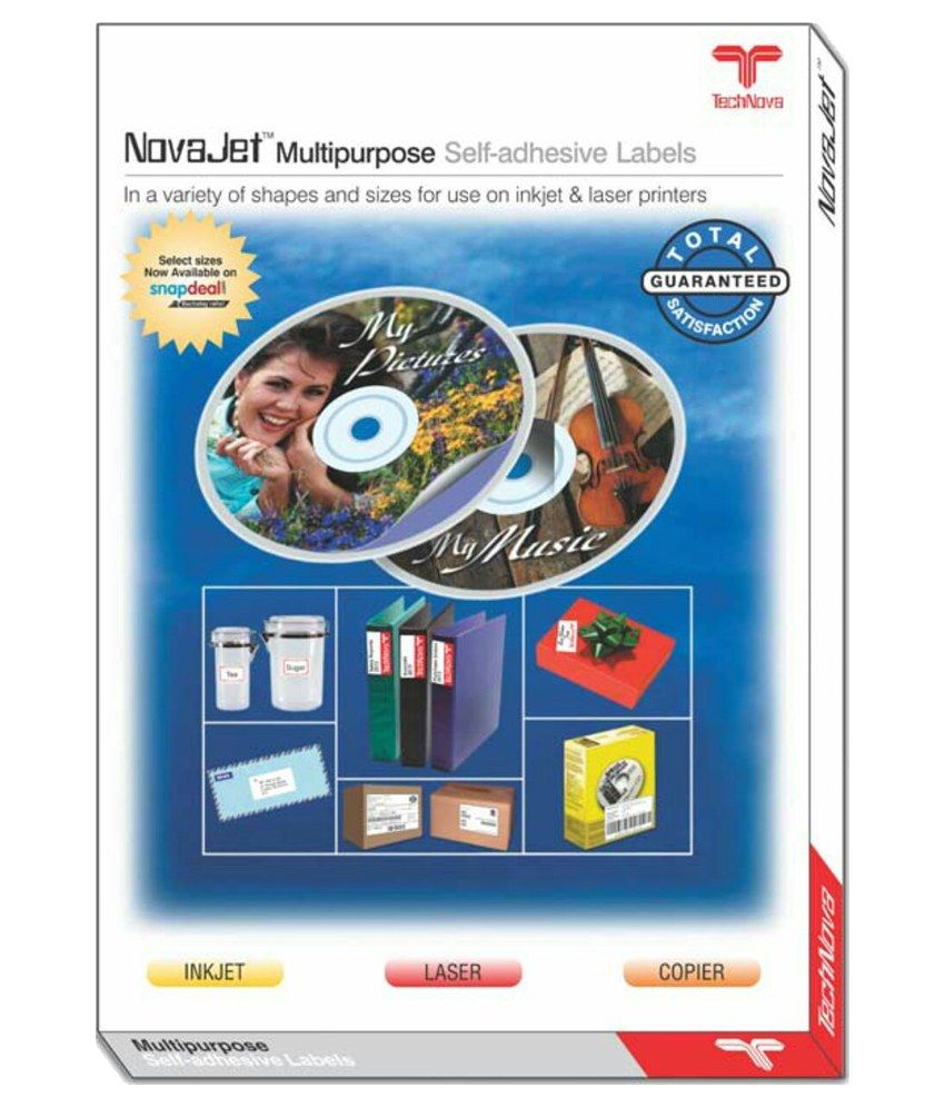 NovaJet Multipurpose Label 48 Precut Labels 100 Sheet Buy Online