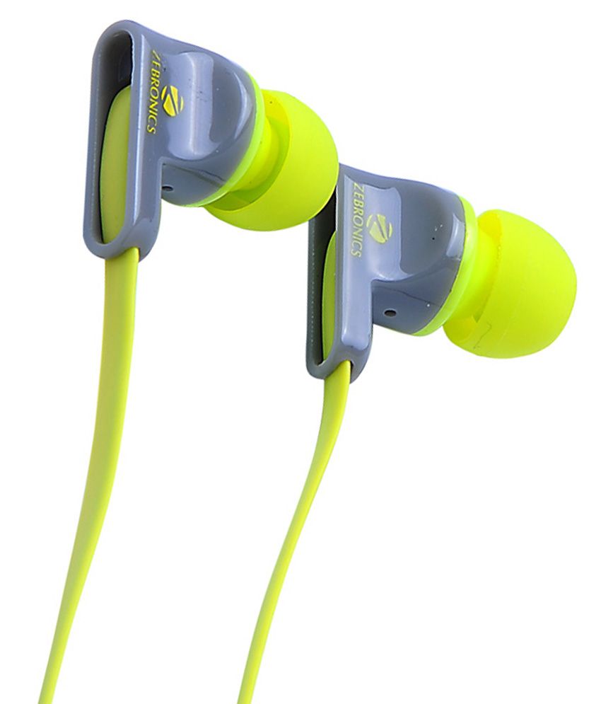 Zebronics EM950 In Ear Wired Earphones With Mic Green Buy Zebronics