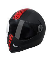 Steelbird Helmet - Adonis Dashing Black With Red Sticker