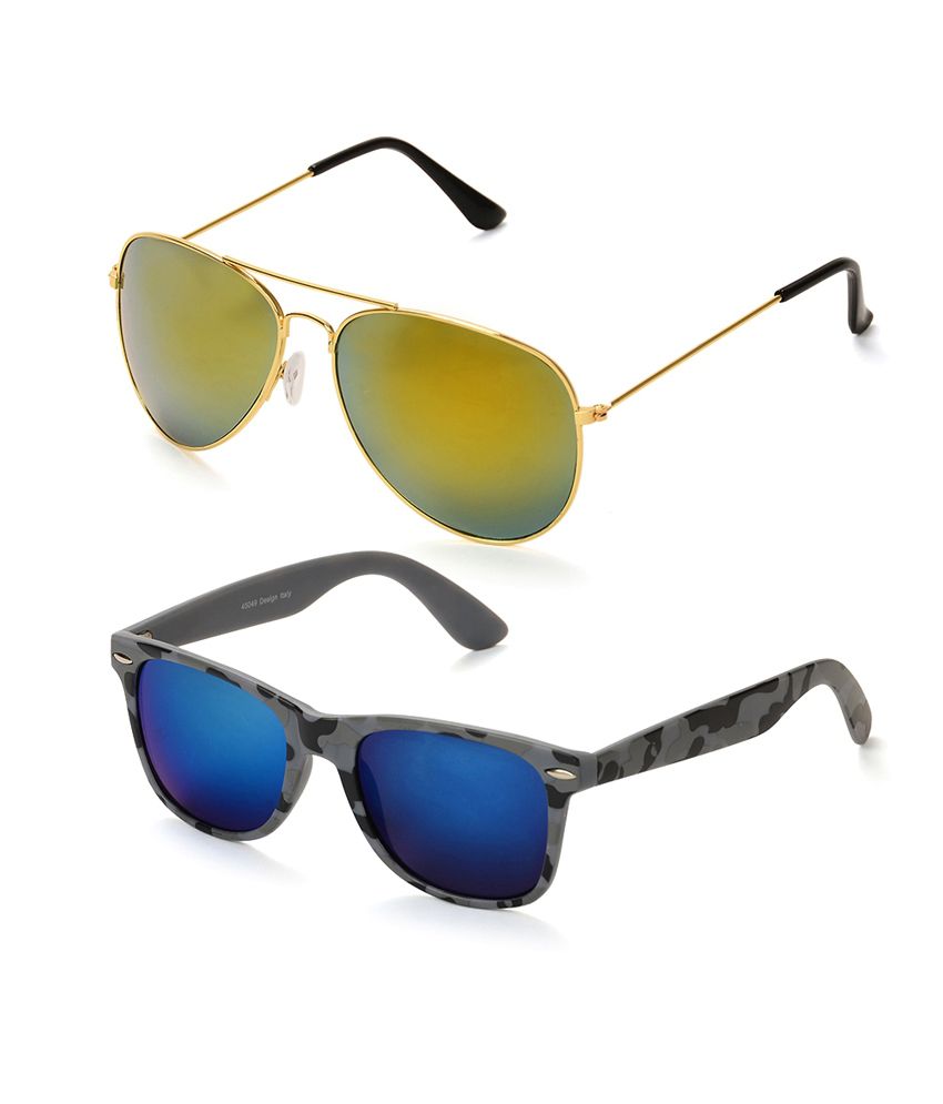C&J - Blue Square Sunglasses ( cjl30309 ) - Buy C&J - Blue Square ...