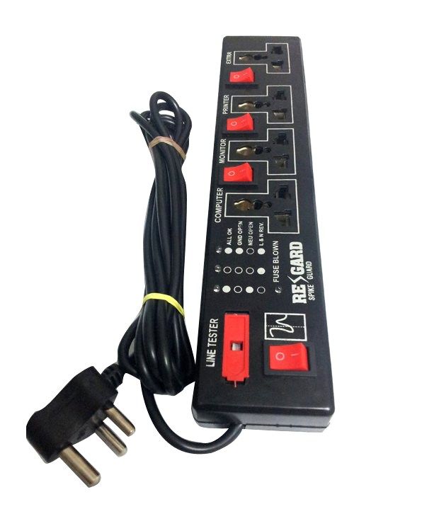 Buy ReGard Set Of 2 4 Switch 4 Socket 1.5 Yards Extension Board Cord