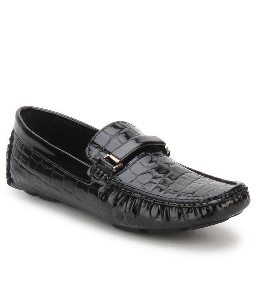 Ruosh black loafers clearance