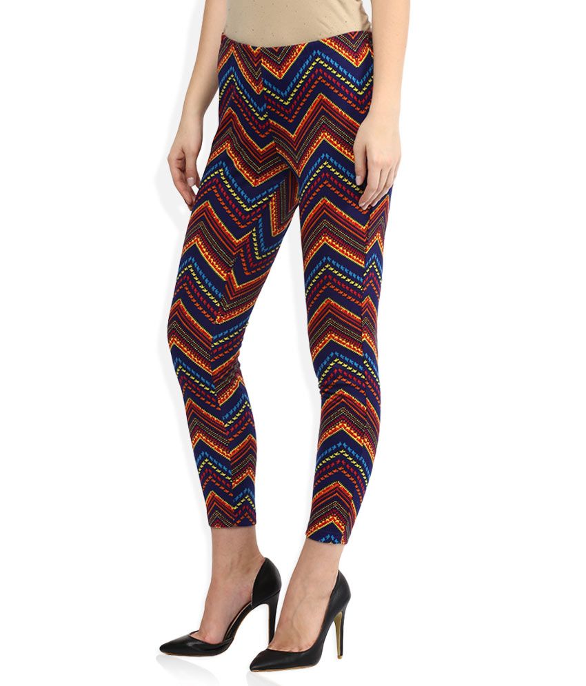 Global Desi Multi Colored Leggings 