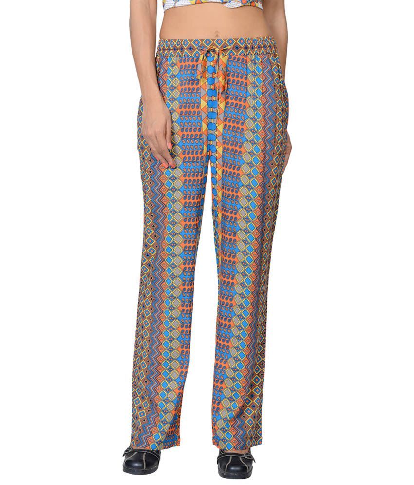 orange loose pants