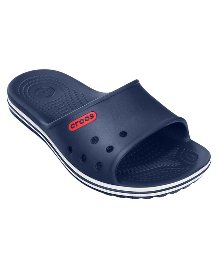 multi navy crocs
