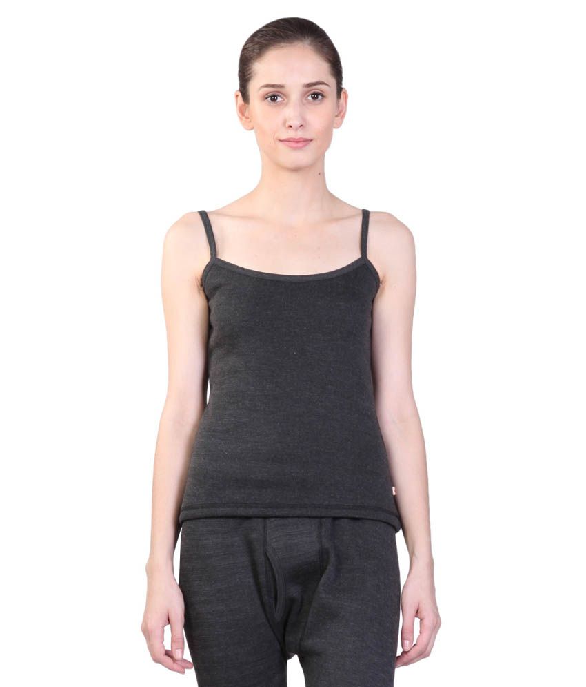     			Vimal Jonney Winter Cover Black Thermal Camisole For Women