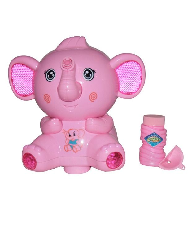 Adraxx Kids Elephant Bubble Blower Toy With Light And SoundPink Buy