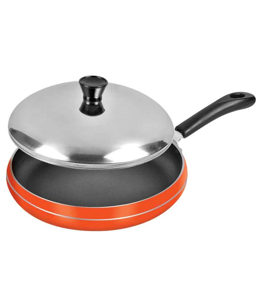 Sheffield Classic Non-stick Fry Pan With Lid - Orange: Buy ...