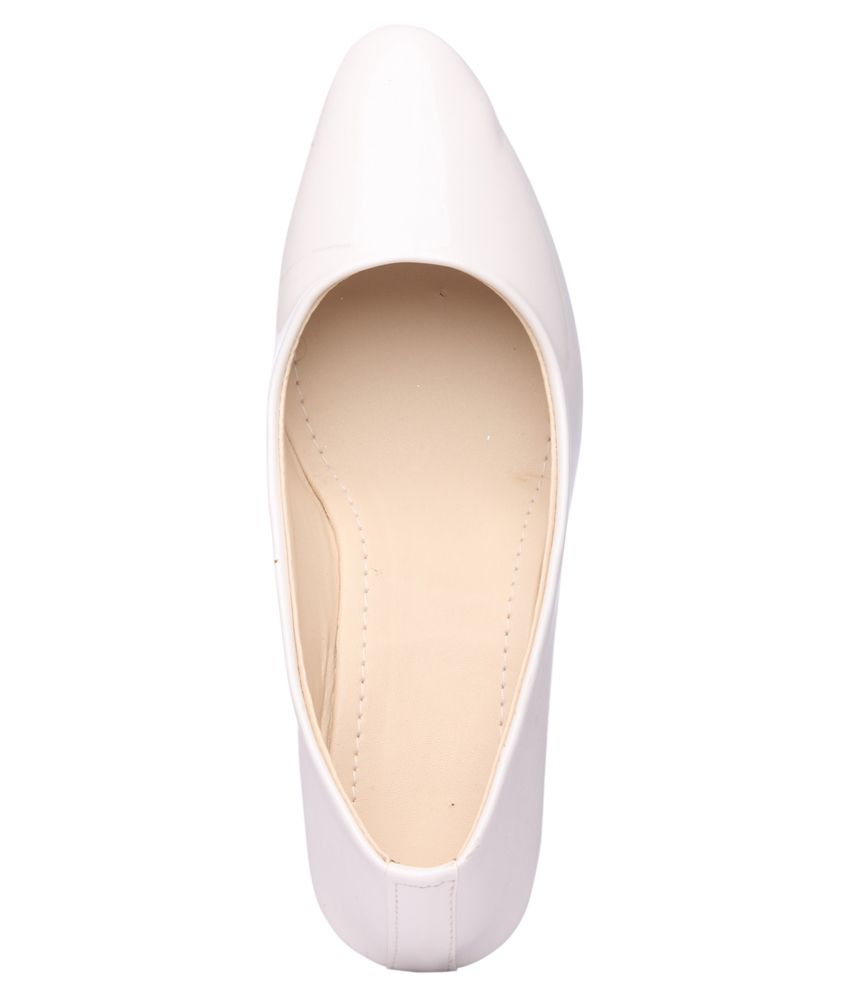Sats White Wedges Heeled Slip-ons Price in India- Buy Sats White Wedges ...