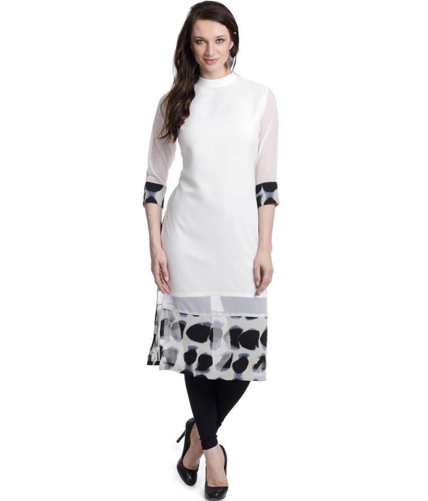 pure georgette kurtis