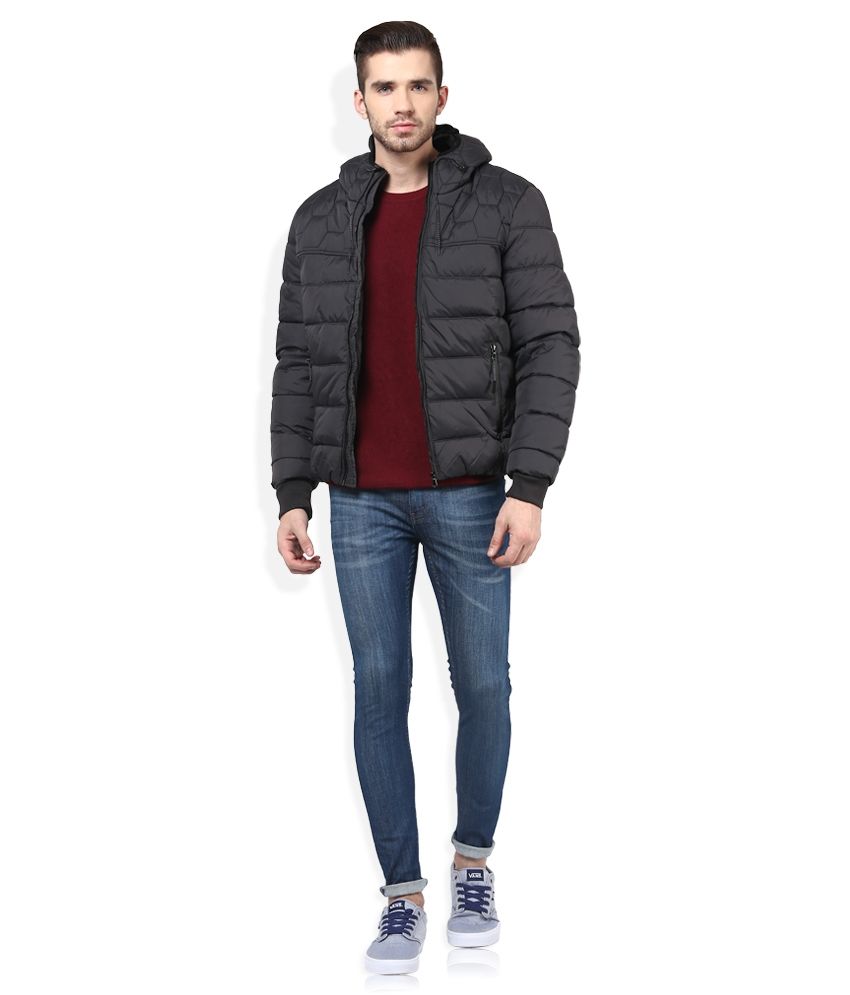 Celio Black Casual Jacket - Buy Celio Black Casual Jacket Online at ...