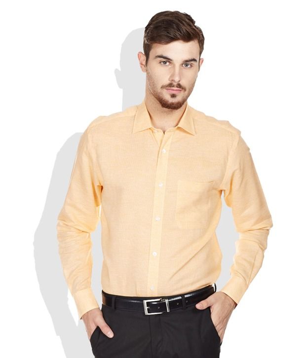 Miles To Go Yellow Formal Shirt - Buy Miles To Go Yellow Formal Shirt ...