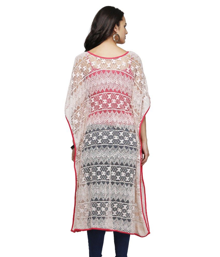 Buy Ojjasvi White Cotton Kaftans Online at Best Prices in India Snapdeal
