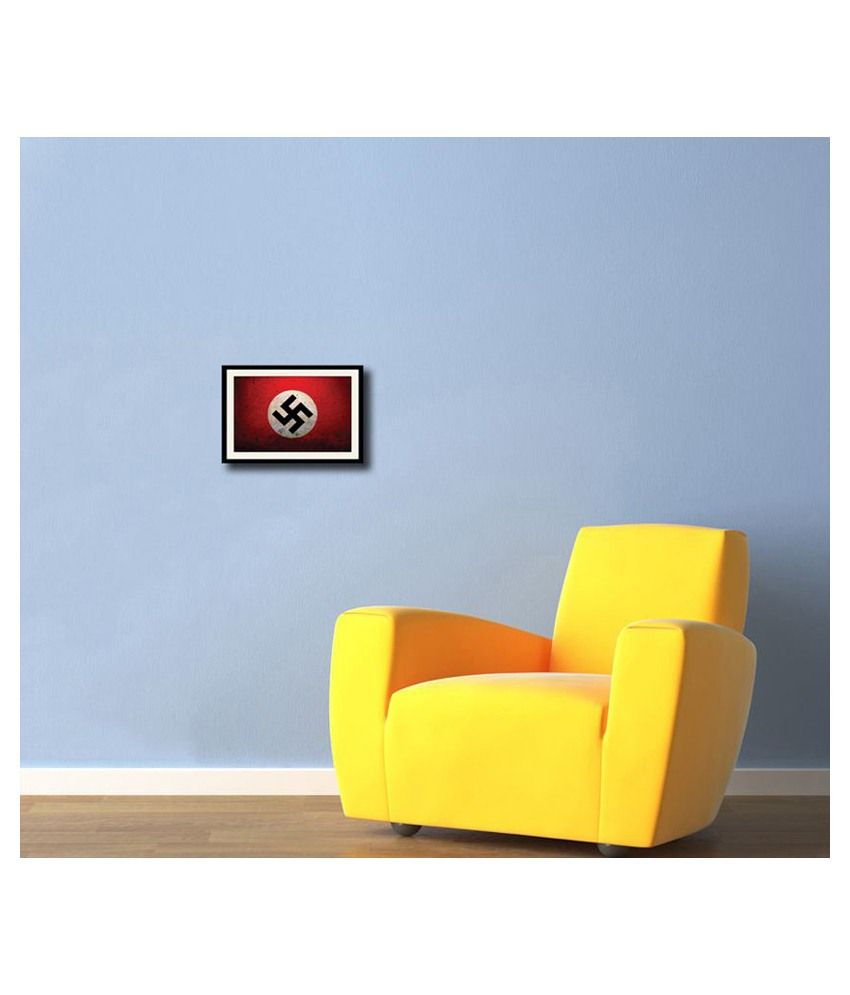 Artifa Multicolour Wooden Nazi Flag Design Poster With Frame Buy Artifa Multicolour Wooden Nazi