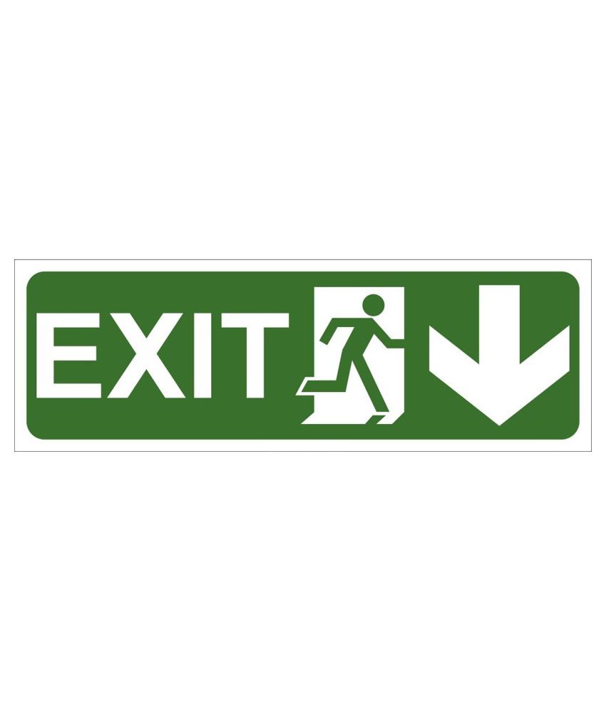 Sign Industry Exit Sign Board: Buy Online At Best Price In India - Snapdeal