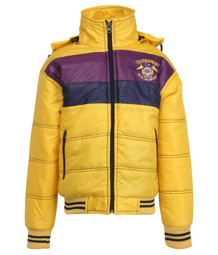 Duke Yellow Polyester Hooded Jacket - Buy Duke Yellow Polyester Hooded ...