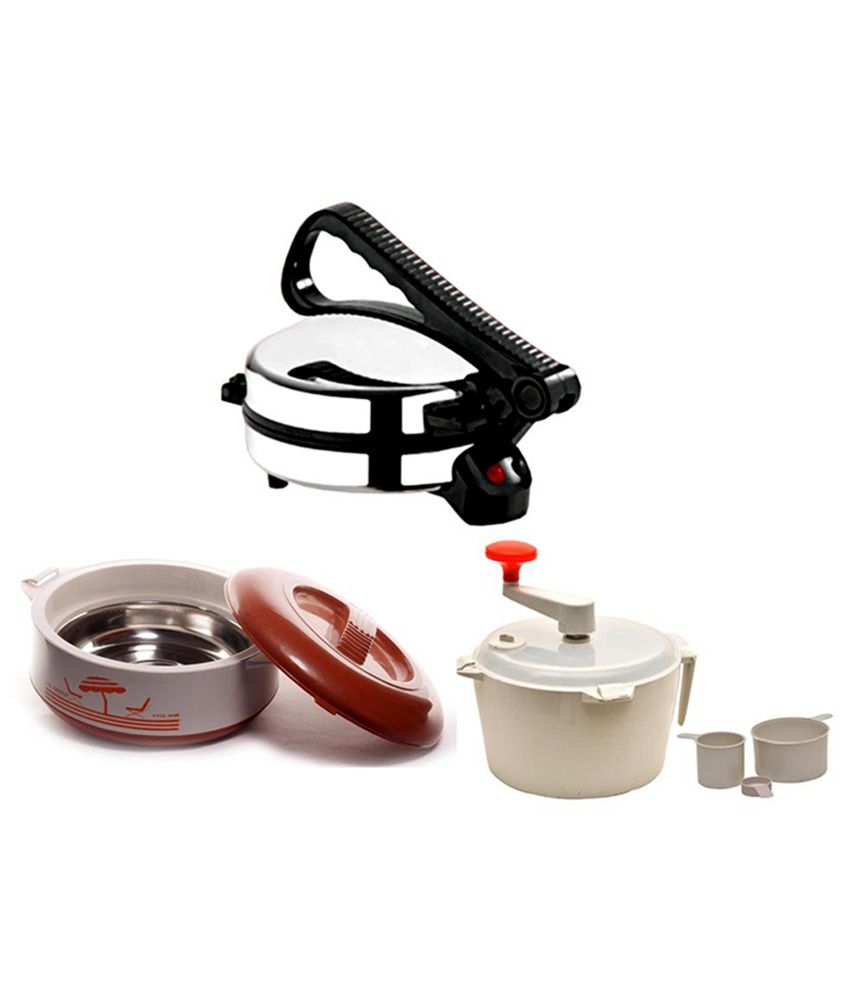 Vk Impex Stainless Steel Dough Maker, Roti Maker And Casserole Buy