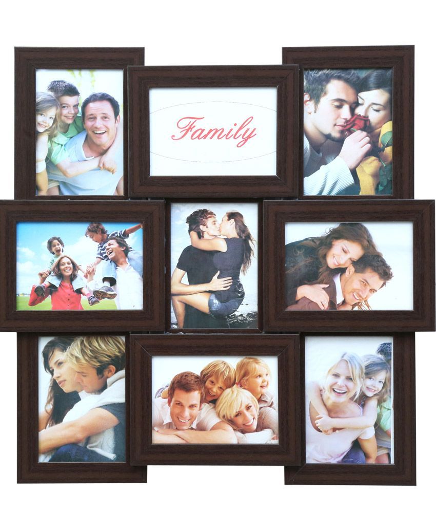 Truce Brown 9In1 Photo Frame Collage Of 9 FrameImage 4X6 Buy