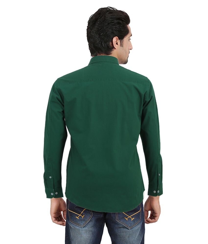 green formal shirt combination