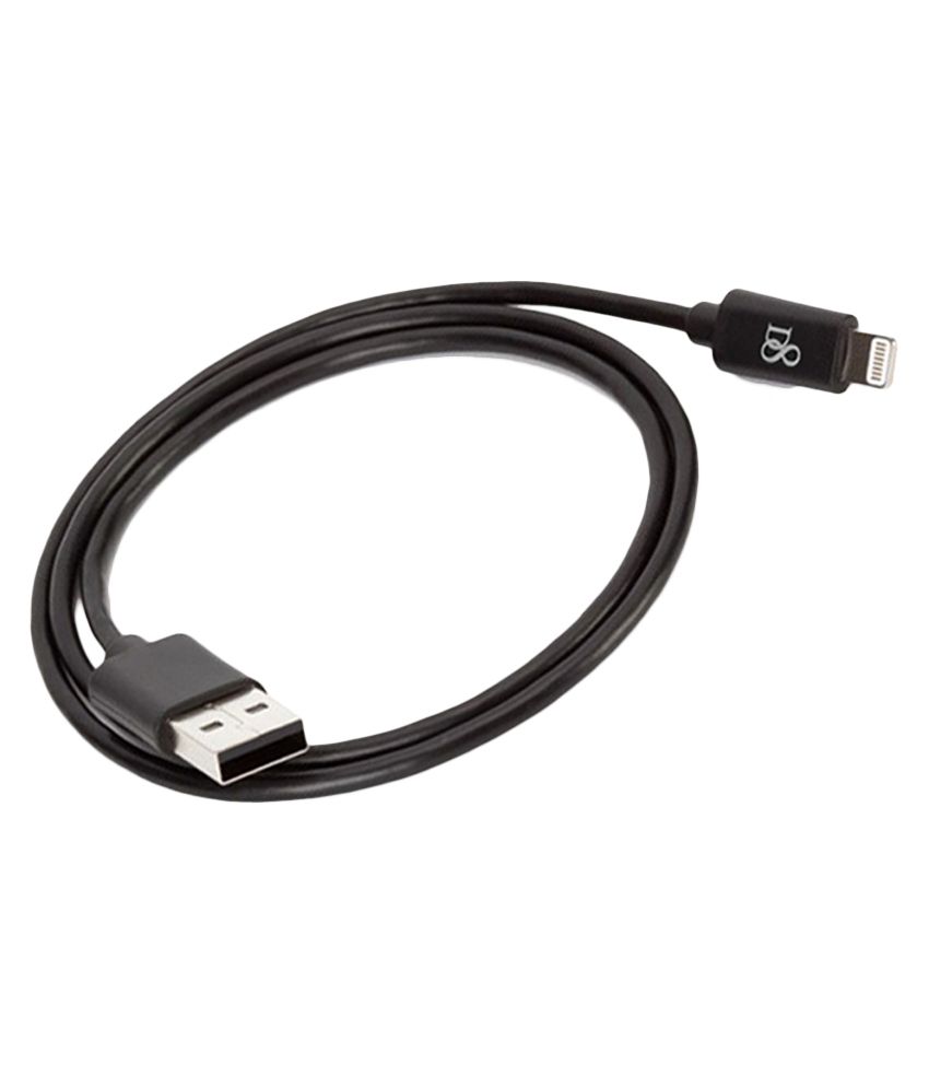 D8 Lightning Cable for Apple iPhone 6 - Black - iPhone Cables Online at ...