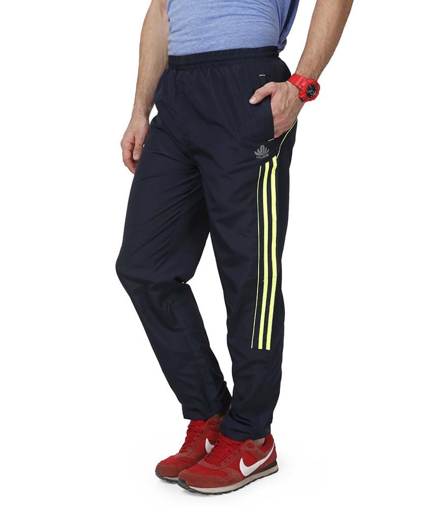 navy polyester pants