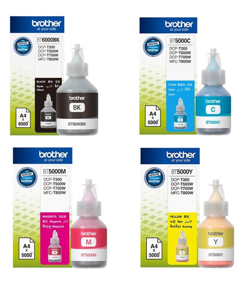 Brother Ink Consumables Bt5000 Pack Of 4 (For Use In Dcp ...