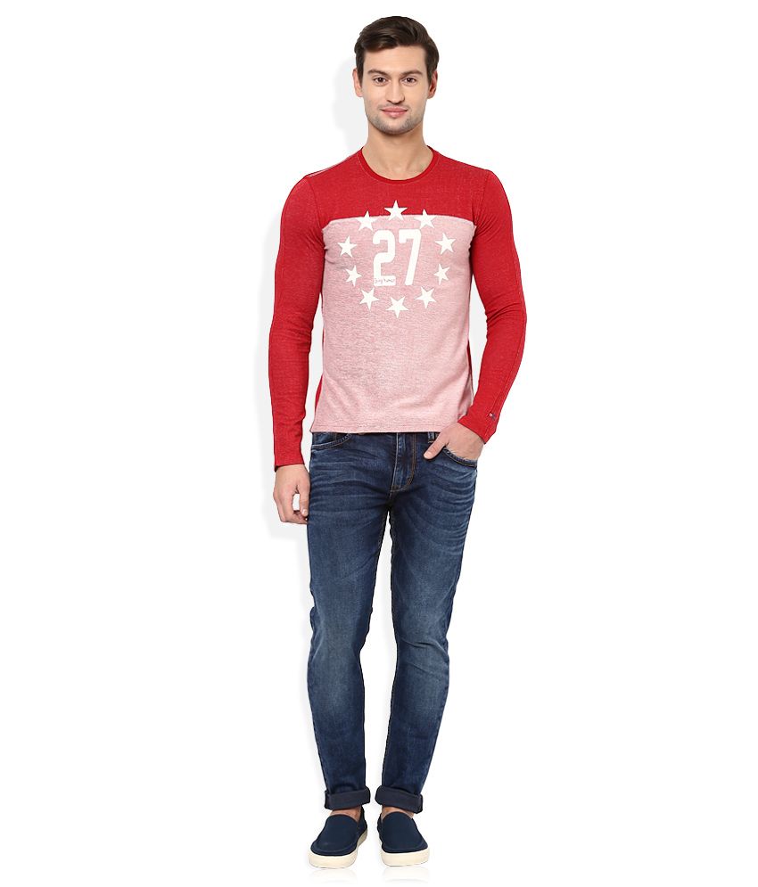 round neck full hands t shirts