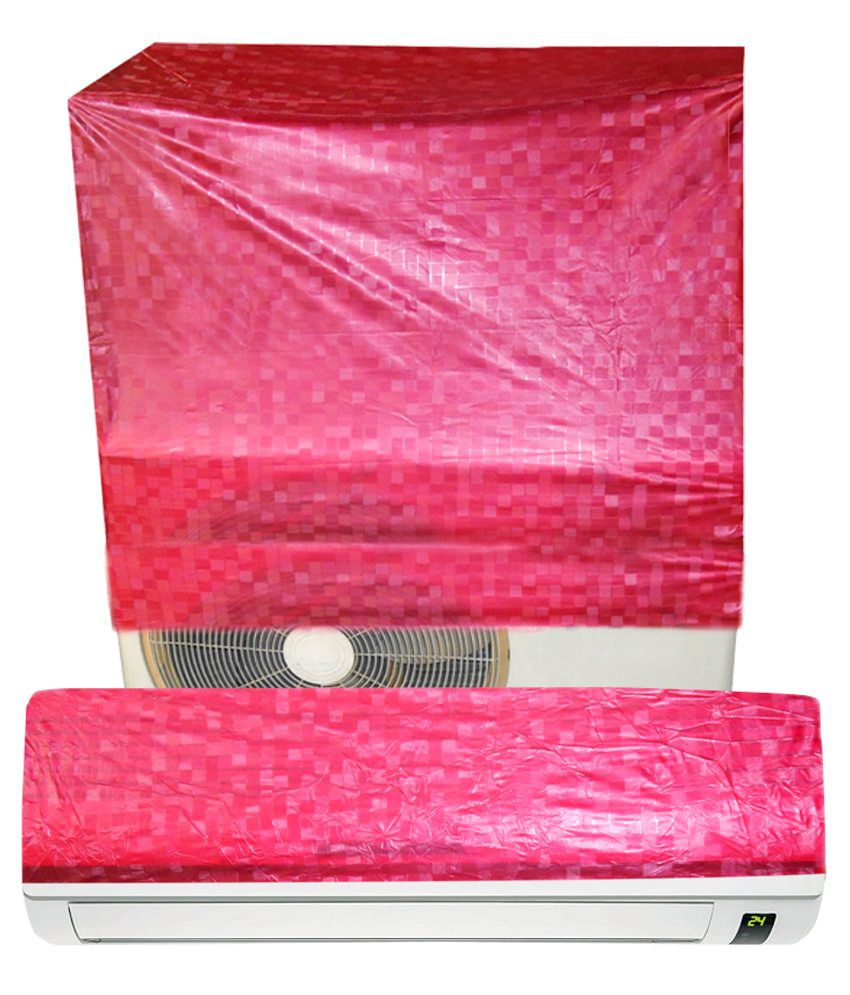     			E-Retailer Pink P.V.C Split Air Conditioner Cover for 2 Ton (Universal)