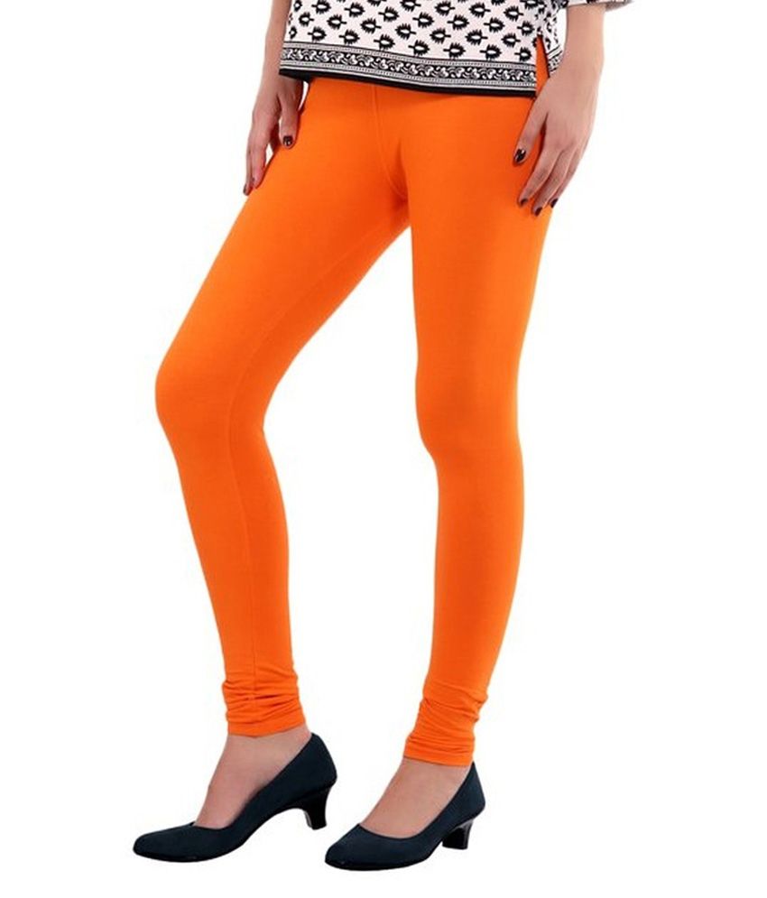 orange cotton pants