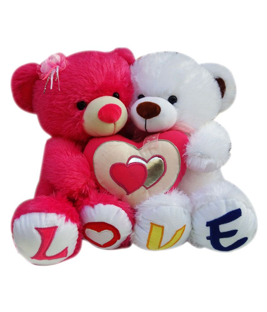Pick N Play Cute  Loving Teddy  bear stuffed love soft toy 