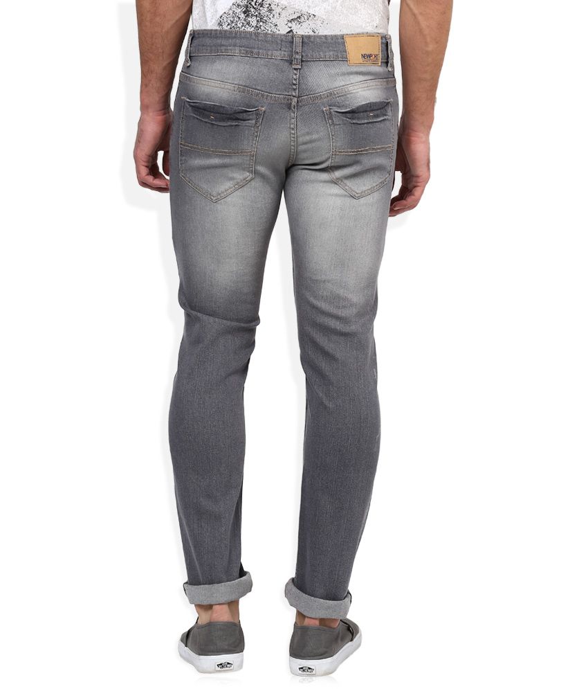 Newport Grey Slim Fit Jeans - Buy Newport Grey Slim Fit Jeans Online at ...