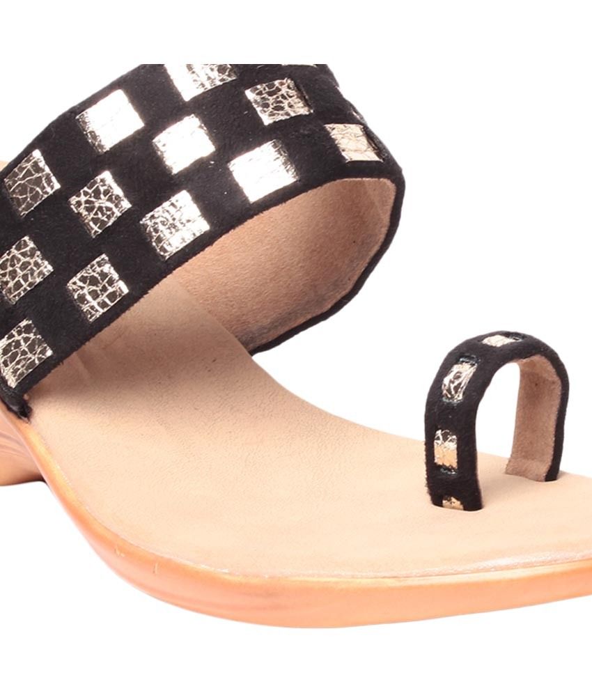 STEPpings Black & Beige Wedge Slip Ons Price in India- Buy STEPpings ...