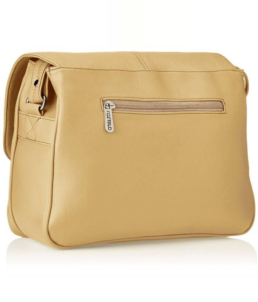 small beige shoulder bag