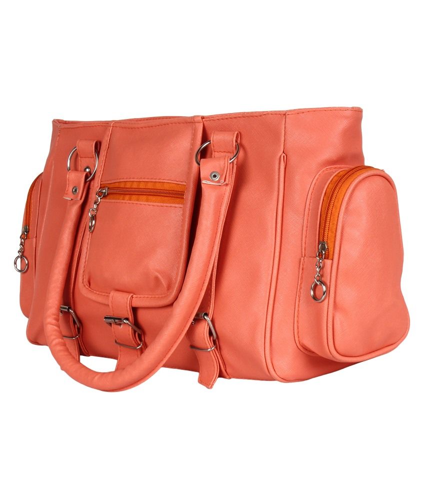 small orange shoulder bag