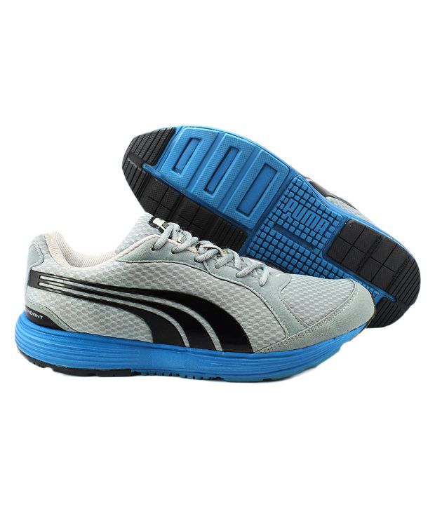 Puma Grey and Blue Sports Shoes - Buy Puma Grey and Blue Sports Shoes ...