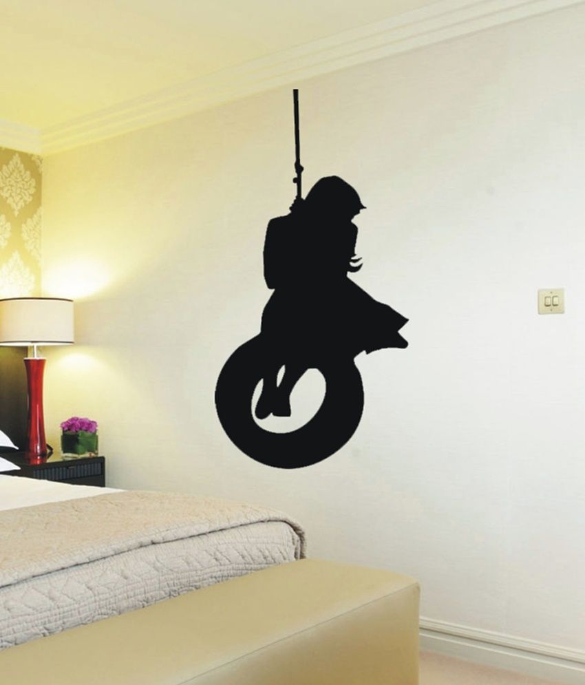     			Decor Villa Black I'am Alone Wall Sticker